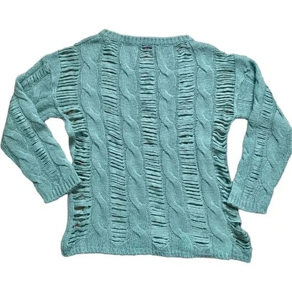 Stella McCartney Cable Knit Distressed Sweater Oversized - Picture 5 of 10